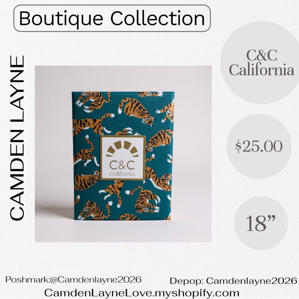 C&C California Gold and Multicolor Eye Pendant Necklace - Picture 3 of 3